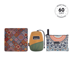 Studio shot featuring Nakie's innovative towel hammock beach towel, combining the comfort of a towel with the relaxation of a hammock for ultimate beach lounging preview #1