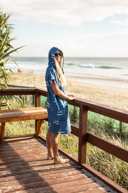 Salty Waves - Hooded Towel Recycled Sand Free