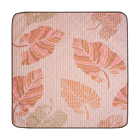 Studio shot of Nakie's picnic blanket in Autumn Leaves color, highlighting its warm and earthy tones, perfect for cozy outdoor gatherings during the fall season.