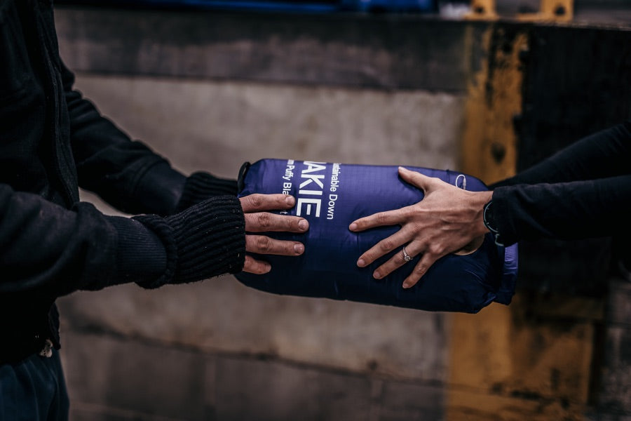 From plastic bottles to puffy blankets, a warm refuge for those