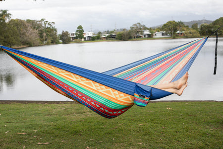 Wild Fiesta - Recycled Hammock with Straps
