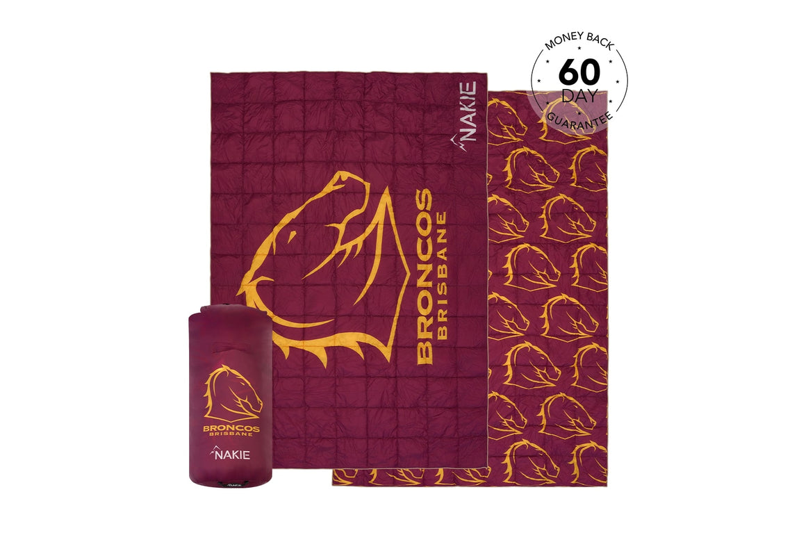 Broncos - NRL Sustainable Down Puffy Blanket