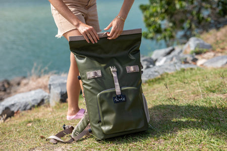 Olive Green - Recycled Cooler Backpack