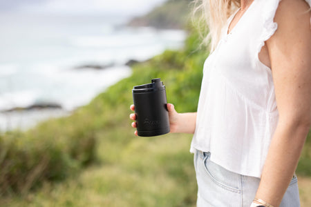 Midnight Black - Cooler & Coffee Cup