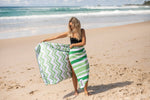 Daintree Green - Recycled Sand Free Beach Towel preview #6
