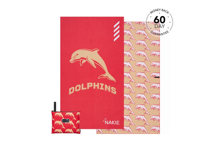 Dolphins - NRL Recycled Sand Free Beach Towel