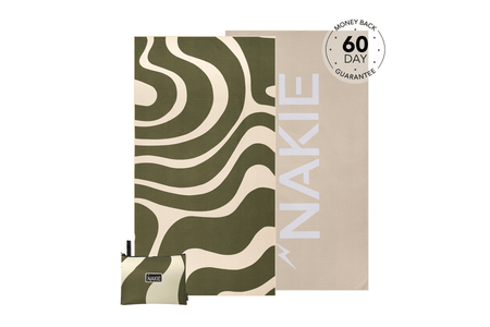 Eucalyptus Green - Recycled Sand Free Beach Towel