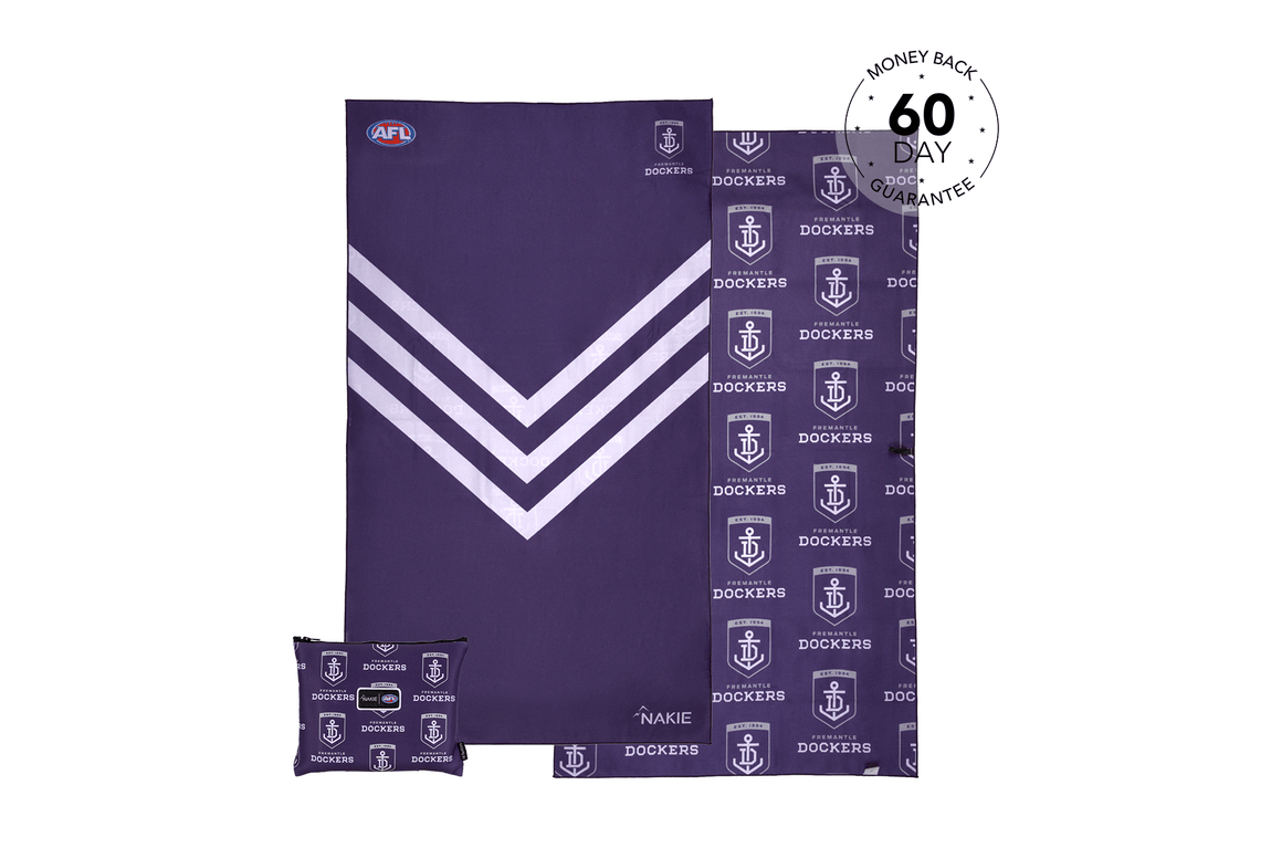 Fremantle Dockers - AFL Recycled Sand Free Beach Towel