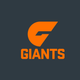 GWS Giants - AFL Sustainable Down Puffy Blanket colour swatch