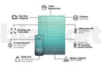 Horizon Green - Sustainable Down Puffy Blanket preview #3