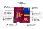Brisbane Lions - AFL Sustainable Down Puffy Blanket preview #3