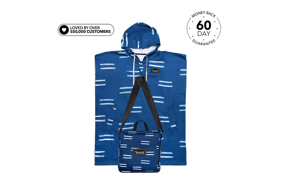 Salty Waves - Hooded Towel Recycled Sand Free