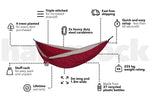 Merlot Red - Recycled Hammock with Straps preview #4
