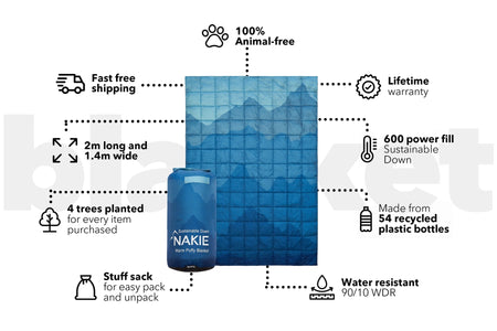 Sustainable Down - Puffy Blanket × 2 - Couples Combo