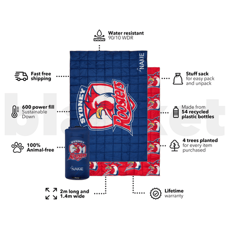 Roosters - NRL Sustainable Down Puffy Blanket