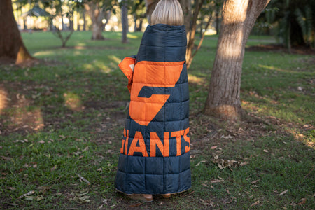 GWS Giants - AFL Sustainable Down Puffy Blanket