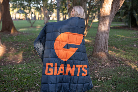 GWS Giants - AFL Sustainable Down Puffy Blanket