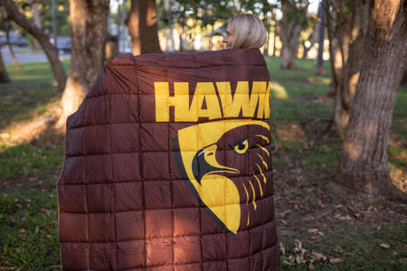 Hawthorn Hawks - AFL Sustainable Down Puffy Blanket