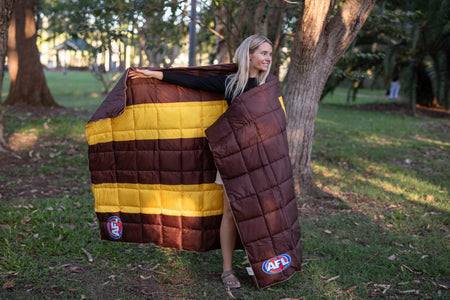 Hawthorn Hawks - AFL Sustainable Down Puffy Blanket