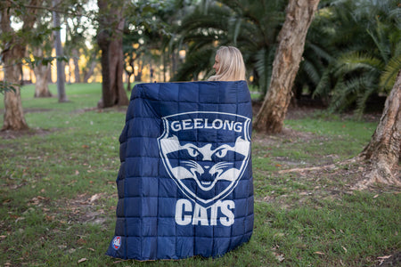 Geelong Cats - AFL Sustainable Down Puffy Blanket