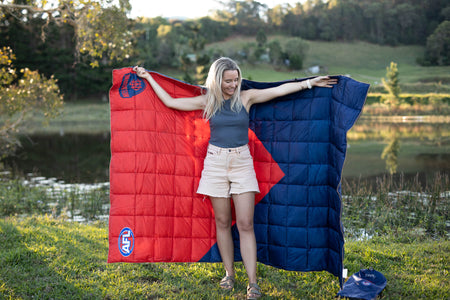 Melbourne Demons - AFL Sustainable Down Puffy Blanket