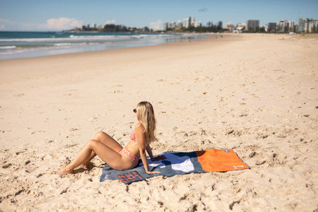 GWS Giants - AFL Recycled Sand Free Beach Towel
