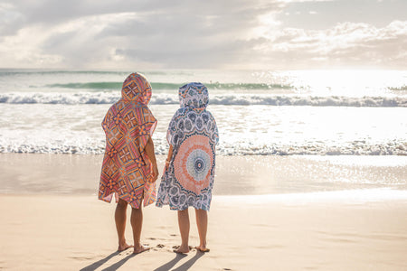 Rosy Tides - Hooded Towel Recycled Sand Free