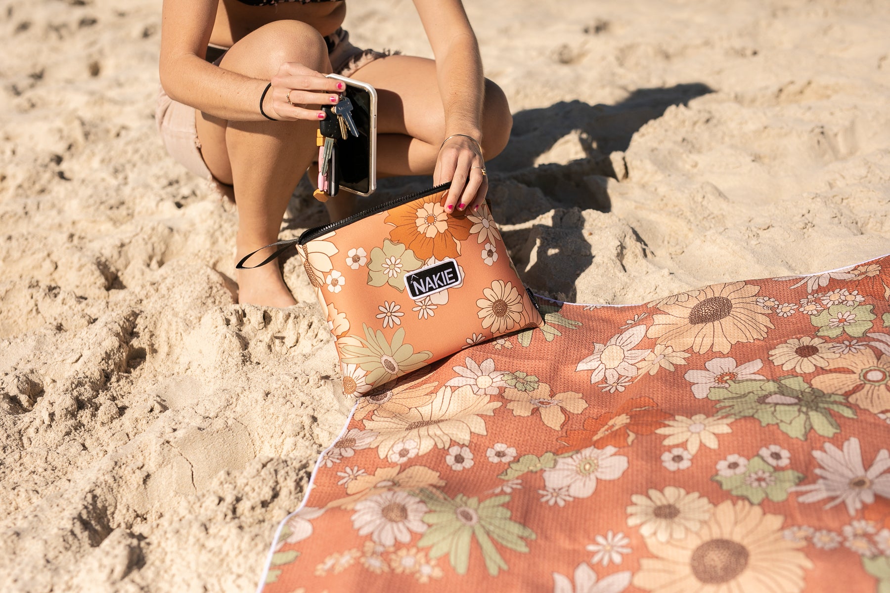 Wild Flower - Recycled Sand Free Beach Towel
