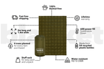 Olive Green - Sustainable Down Puffy Blanket preview #3