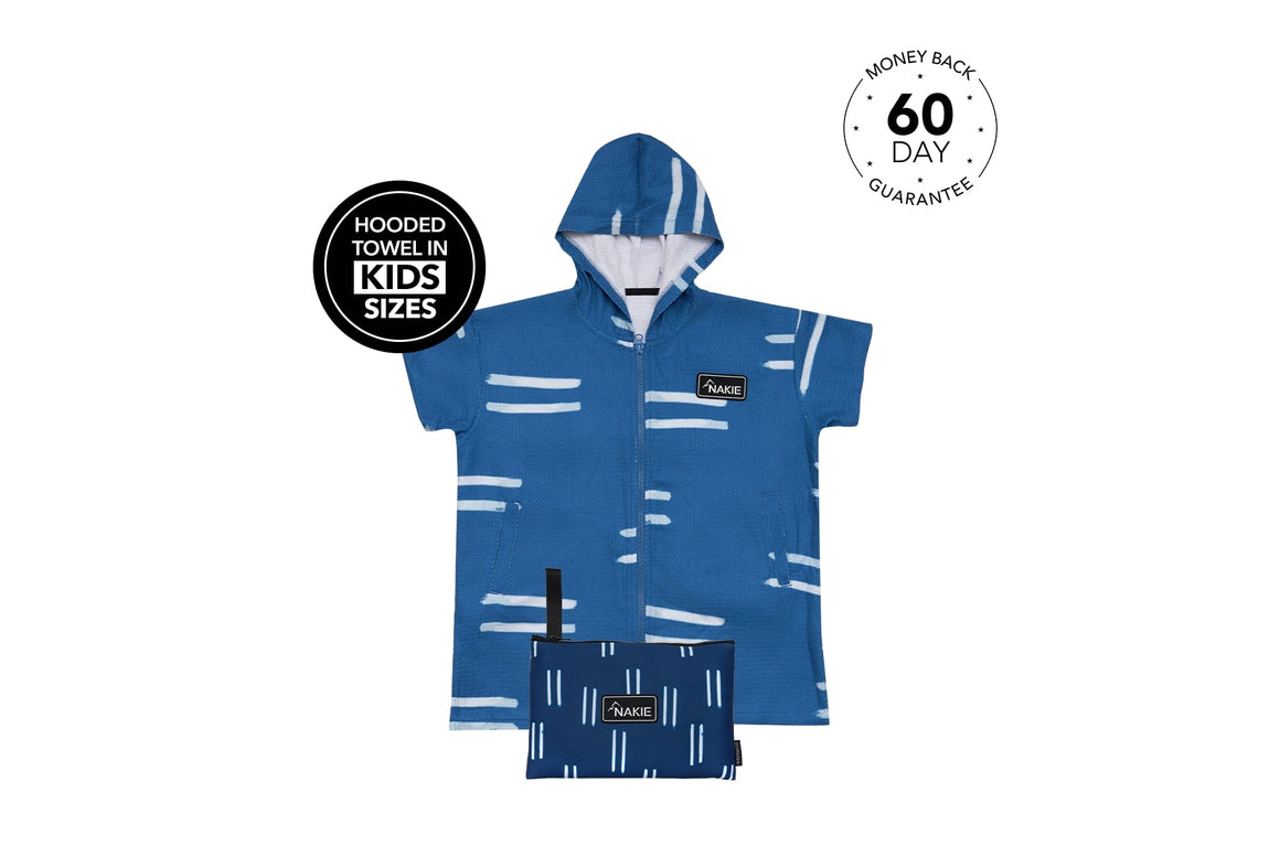 Salty Waves - Kids Hooded Towel Recycled Sand Free