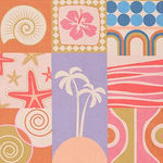 Retro Shores - Sustainable Down Puffy Blanket