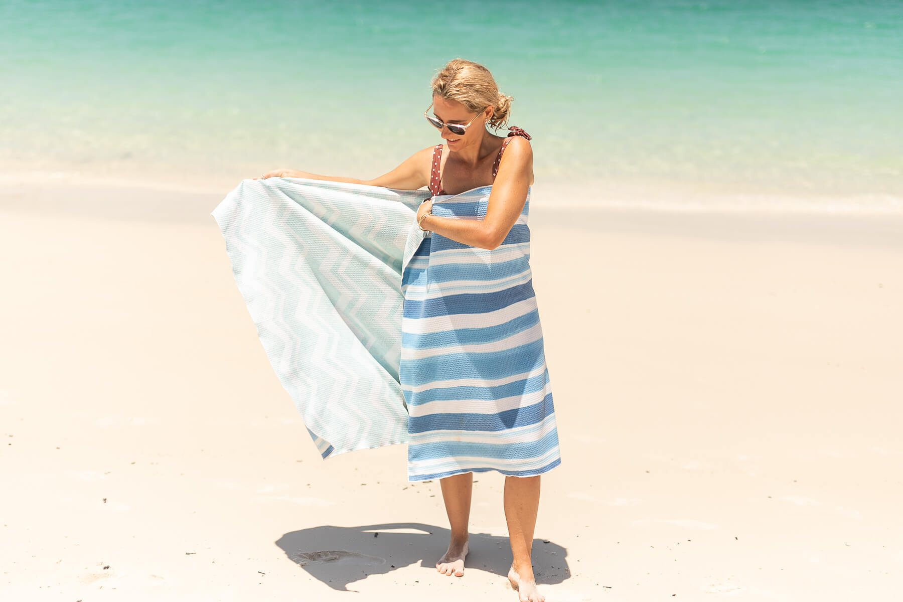Ocean Breeze - Recycled Sand Free Beach Towel